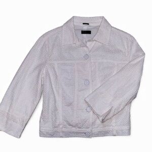 Stile Benetton | White Button Front Jacket Sz 6